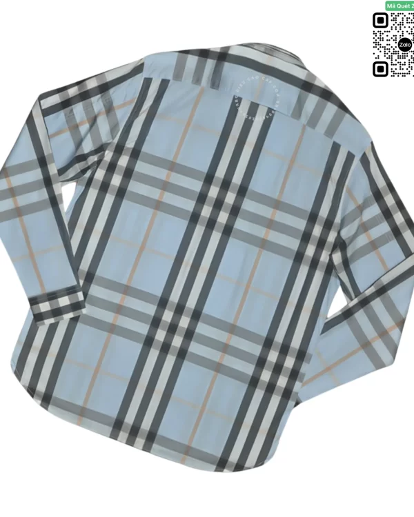 Áo Burberry BBR mầu xanh nhạt dài tay hàng siêu cấp like authen