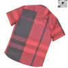Áo Burberry ngắn tay mầu đỏ sẫm sợi tăm túi chéo hàng hiệu