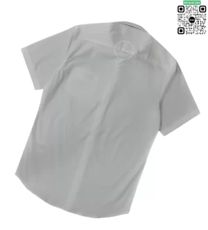 Áo Burberry mầu trắng cộc tay có túi ở ngực logo TB