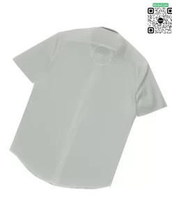 Áo Burberry mầu trắng ngắn tay check cổ logo tb hàng hiệu