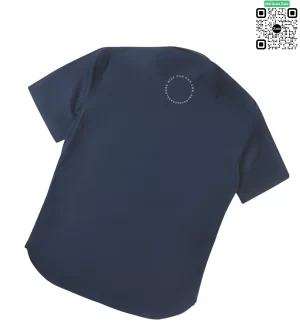 Áo Burberry tay ngắn mầu xanh tím than check cổ hàng hiệu