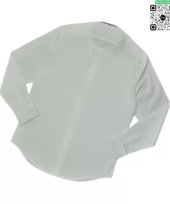 Áo Burberry mầu trắng dài tay check tay check cổ