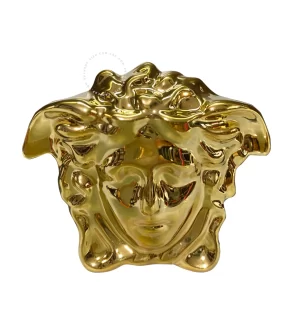 Dây nịt Versace hàng hiệu cao cấp mặt vàng dây đen nhám