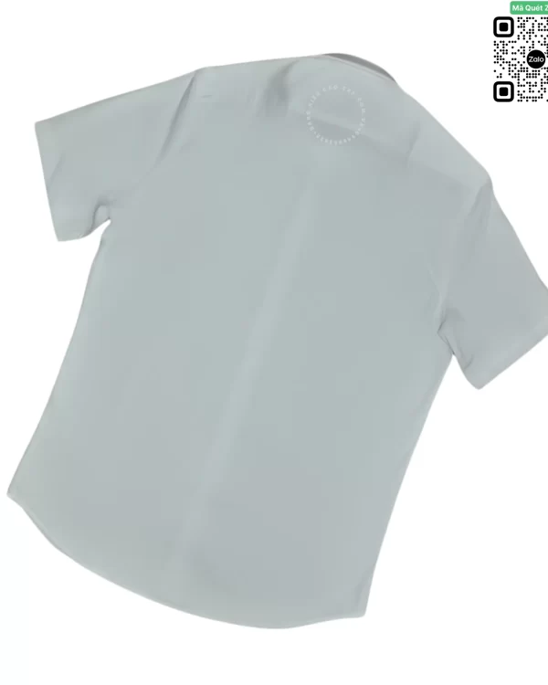 Áo trắng Burberry BBR nam hàng hiệu logo tap trước ngực cộc tay
