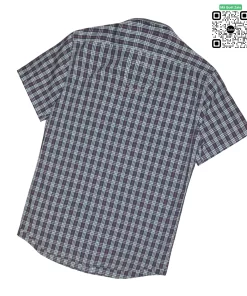 Áo Burberry mầu đen kẻ nhỏ cộc tay hàng hiệu madein Thailand