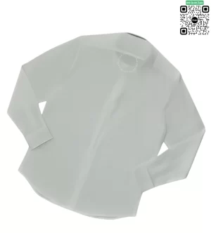 Áo Burberry mầu trắng nam hàng hiệu logo tab trước ngực dài tay
