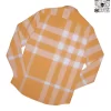 Áo Burberry sơ mi dài tay mầu vàng chanh vải thô new onweb