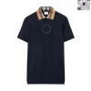 Áo Polo Burberry nam thời trang chính hãng mầu xanh tím than sợi gai
