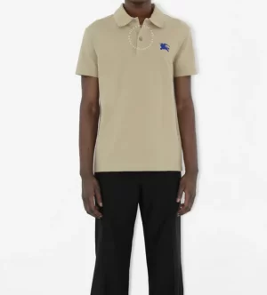 Áo Polo Burberry cổ vàng phong cách hiện đại hàng chuẩn 1 1
