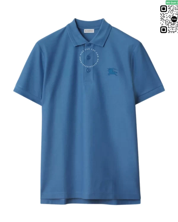 Áo Polo Burberry form chuẩn tôn dáng đẹp mầu xanh hàng hiệu cao cấp