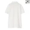 Áo Polo Burberry nam màu trắng đẹp sợi gai hàng like authentic