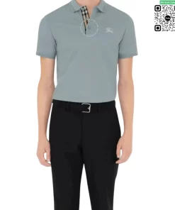 Áo Polo Burberry nam phong cách lịch lãm mầu xanh nhạt