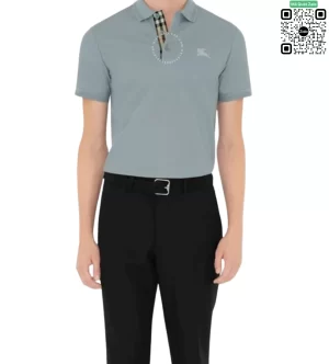 Áo Polo Burberry nam phong cách lịch lãm mầu xanh nhạt