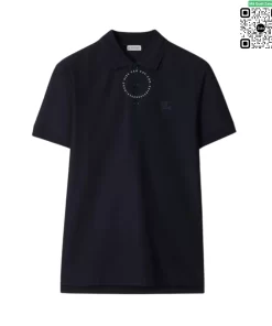 Áo Polo Burberry nam thanh lịch quý phái mầu đen hàng hiệu