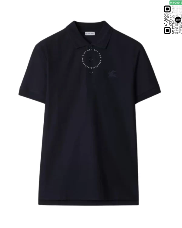 Áo Polo Burberry nam thanh lịch quý phái mầu đen hàng hiệu
