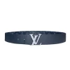Dây lưng Louis Vuitton bản 3.8cm khoá trắng bóng hàng hiệu chính hãng