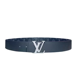 Dây lưng Louis Vuitton bản 3.8cm khoá trắng bóng hàng hiệu chính hãng