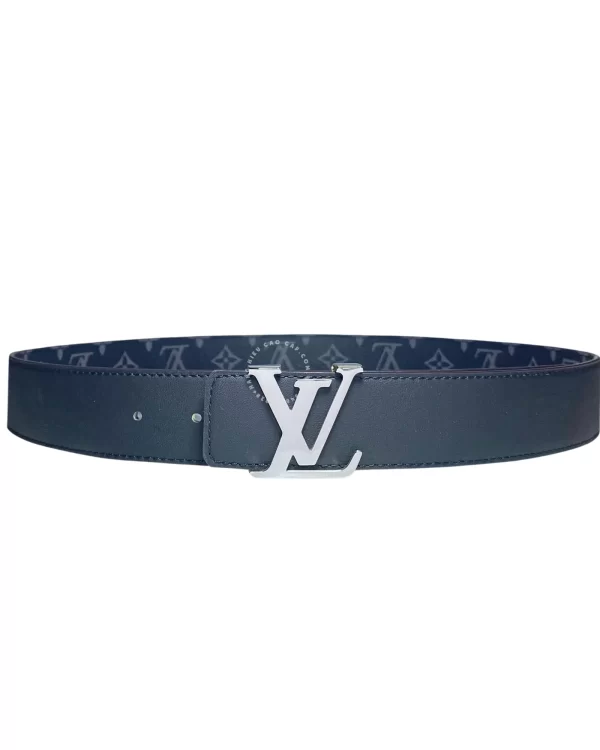 Dây lưng Louis Vuitton bản 3.8cm khoá trắng bóng hàng hiệu chính hãng