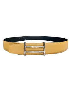 Dây lưng nam thời trang Hermès que đôi mầu trắng hàng hiệu HMT8
