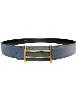 Dây nịt Hermès khóa vàng que đôi hàng hiệu chính hãng HMV8