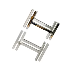 Mặt thắt lưng nam hàng hiệu Hermès chữ H lồng khoá mầu trắng