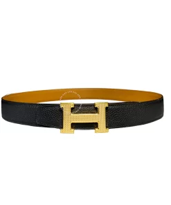 Thắt lưng da Hermès khoá nhám mầu vàng hàng chính hãng HMV6