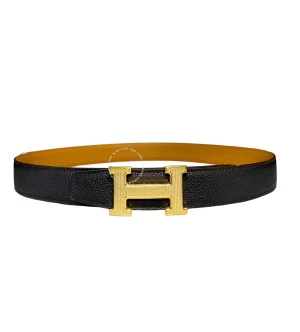 Thắt lưng da Hermès khoá nhám mầu vàng hàng chính hãng HMV6