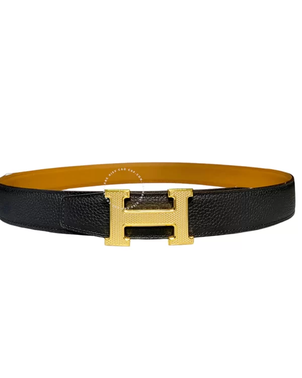 Thắt lưng da Hermès khoá nhám mầu vàng hàng chính hãng HMV6