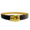 Thắt lưng Hermès mũi trâu hàng hiệu mặt mạ vàng 24k HM-V10