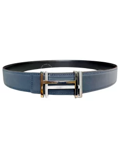 Thắt lưng nam hàng hiệu Hermès chữ H lồng khoá mầu trắng
