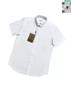 Áo Burberry ngắn tay mầu trắng trơn hàng hiệu cao cấp hàng hiệu cao cấp