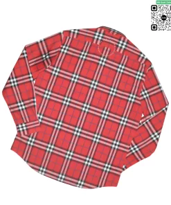 Áo sơ mi nam Burberry mầu đỏ kẻ nhỏ hàng hiệu cao cấp