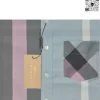 Áo sơ mi nam Burberry ngắn tay tím hồng hàng hiệu chính hãng