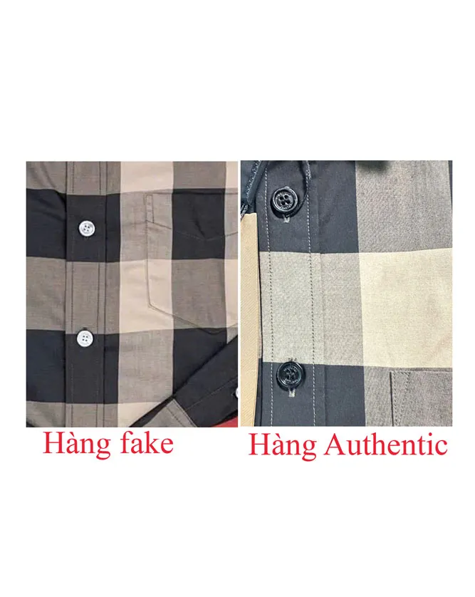 Cách Phân Biệt Áo Sơ Mi Burberry qua vân vải