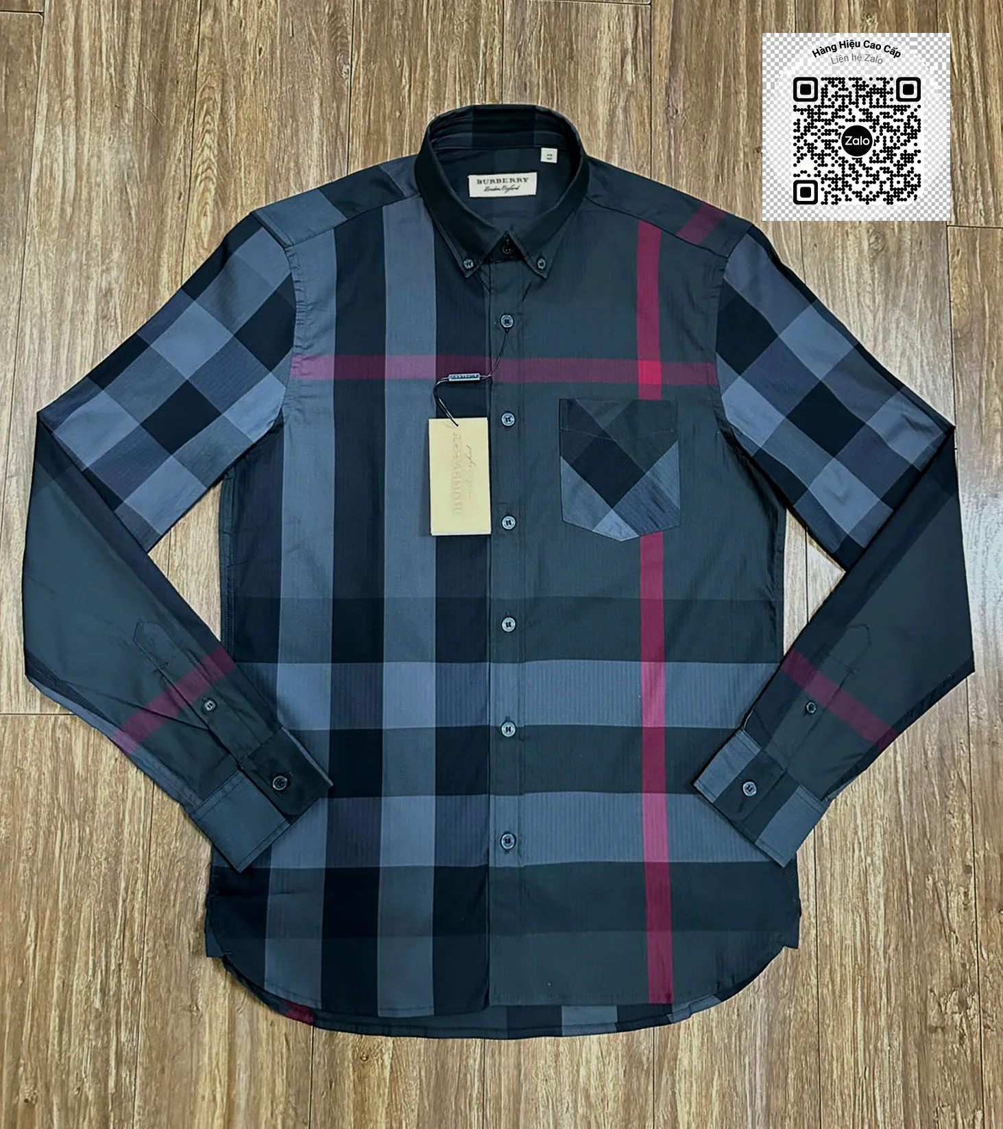 Phong cách tối giản cho nam với áo sơ mi Burberry cao cấp